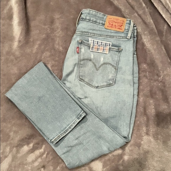 Levi's Denim - Levi’s 711 skinny light wash patch jeans Sz 30 D12